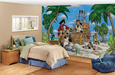 Pirates Wall Mural C864 roomsetting