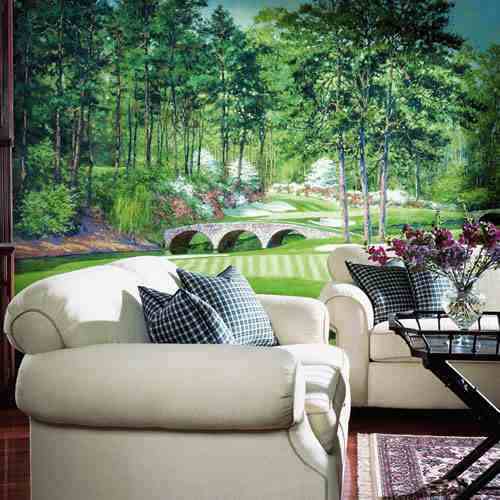 Golfers' Paradise Wall Mural roomsetting