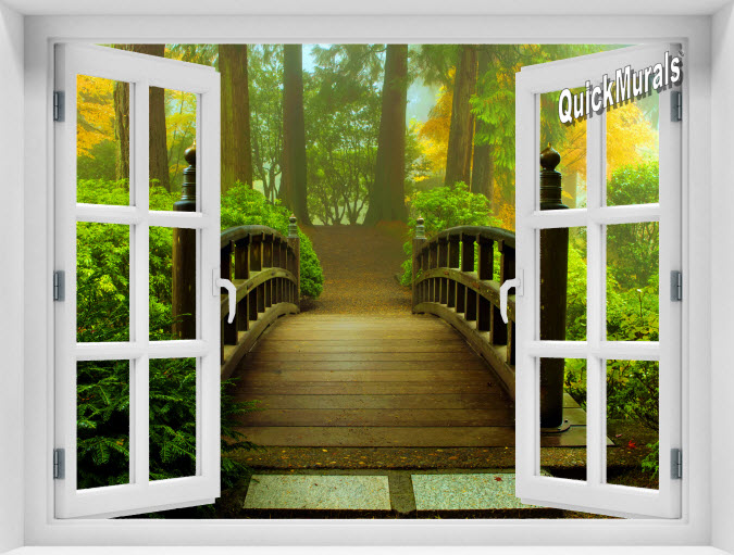 Enchanted Forest Instant Window Mural 